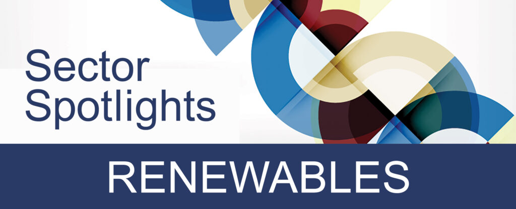 Sector Spotlights graphic RENEWABLES